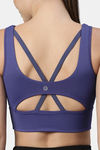 Enamor Medium Impact Sports Bra - Greek Blue — thumbnail 6